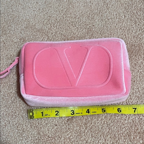 Valentino Accessories - Valentino Pink Velvet Pouch new 100% authentic